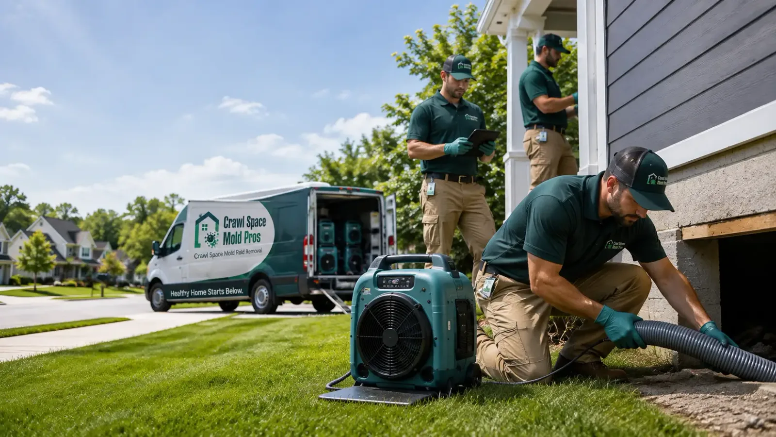 Crawl Space Mold Removal in Cecil, AR